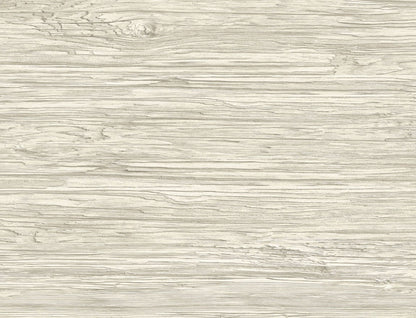 Lillian August Luxe Retreat Washed Shiplap Embossed Vinyl Wood Coastal Brown Matte  - LN11605