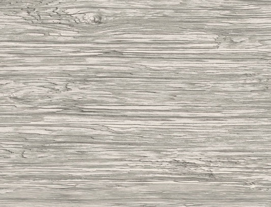 Lillian August Luxe Retreat Washed Shiplap Embossed Vinyl Wood Coastal Grey Matte Sidewall - LN11607