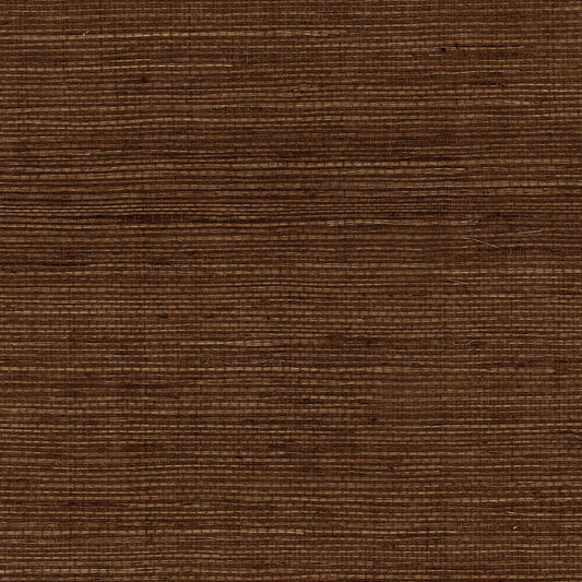 Lillian August Luxe Retreat Sisal Grasscloth Grasscloth Coastal Brown Satin Sidewall - LN11816