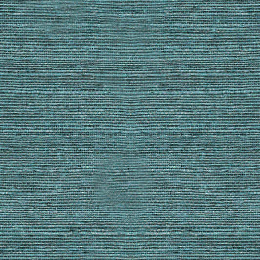 Lillian August Luxe Retreat Sisal Grasscloth Grasscloth Coastal Blue Satin Sidewall - LN11832