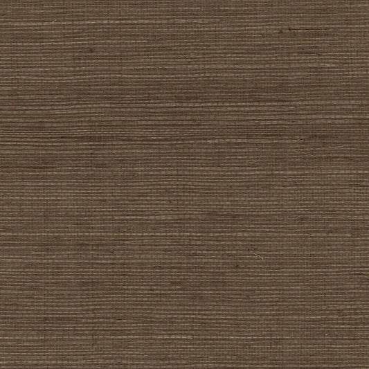 Lillian August Luxe Retreat Sisal Grasscloth Grasscloth Coastal Brown Satin Sidewall - LN11836