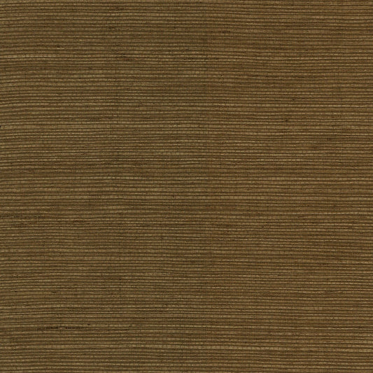 Lillian August Luxe Retreat Sisal Grasscloth Grasscloth Coastal Brown Satin Sidewall - LN11837