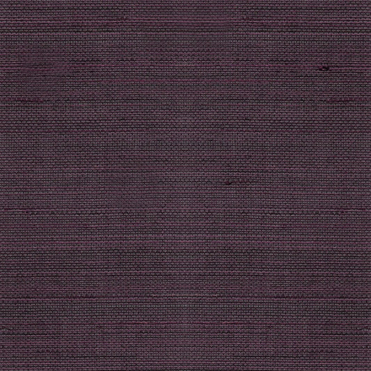 Lillian August Luxe Retreat Abaca Grasscloth Grasscloth Coastal Purple Satin Sidewall - LN11851