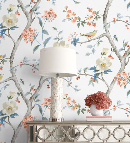 Lillian August Coastal Haven Sparrow Haven Chinoiserie Traditional Multicolored Matte  - LN40006