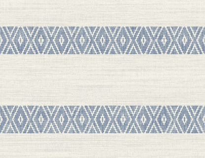 Lillian August Coastal Haven Alani Geo Stripe Stripe Coastal Blue Matte  - LN40102