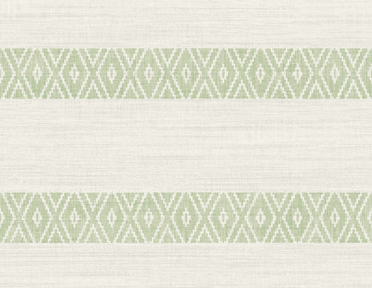 Lillian August Coastal Haven Alani Geo Stripe Stripe Coastal Green Matte Sidewall - LN40104