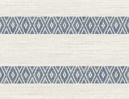 Lillian August Coastal Haven Alani Geo Stripe Stripe Coastal Blue Matte  - LN40112