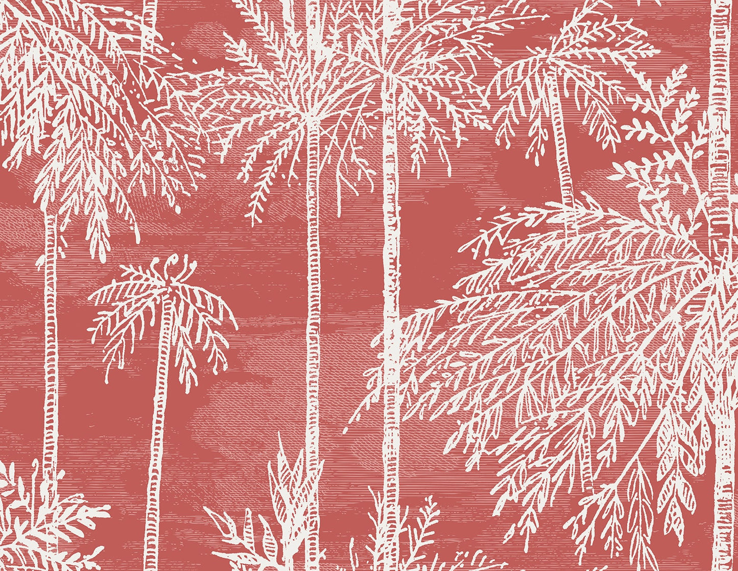 Lillian August Coastal Haven Palm Grove Botanical Coastal Pink Matte Sidewall - LN40201