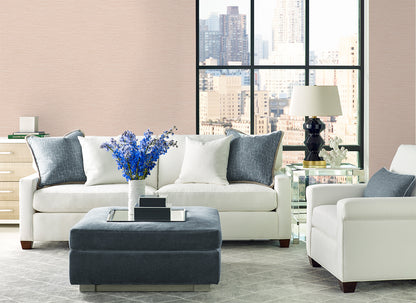 Lillian August Coastal Haven Tiger Island Faux Sisal Faux Grasscloth Coastal Pink Matte  - LN40406