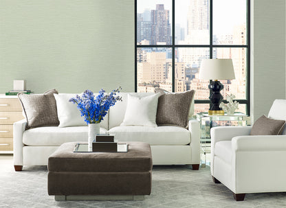 Lillian August Coastal Haven Tiger Island Faux Sisal Faux Grasscloth Coastal Green Matte  - LN40414