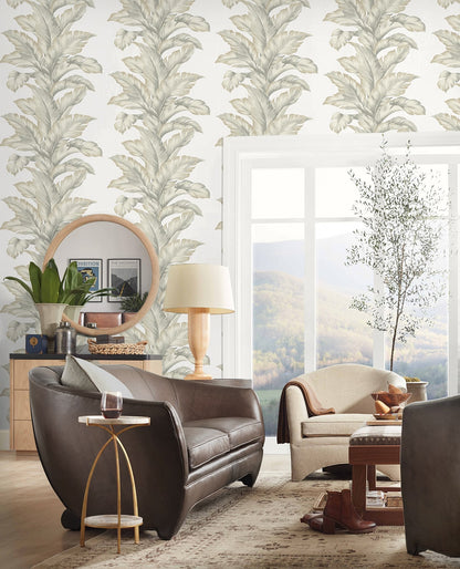 Lillian August Coastal Haven Banana Springs Botanical Coastal Grey Matte  - LN40607
