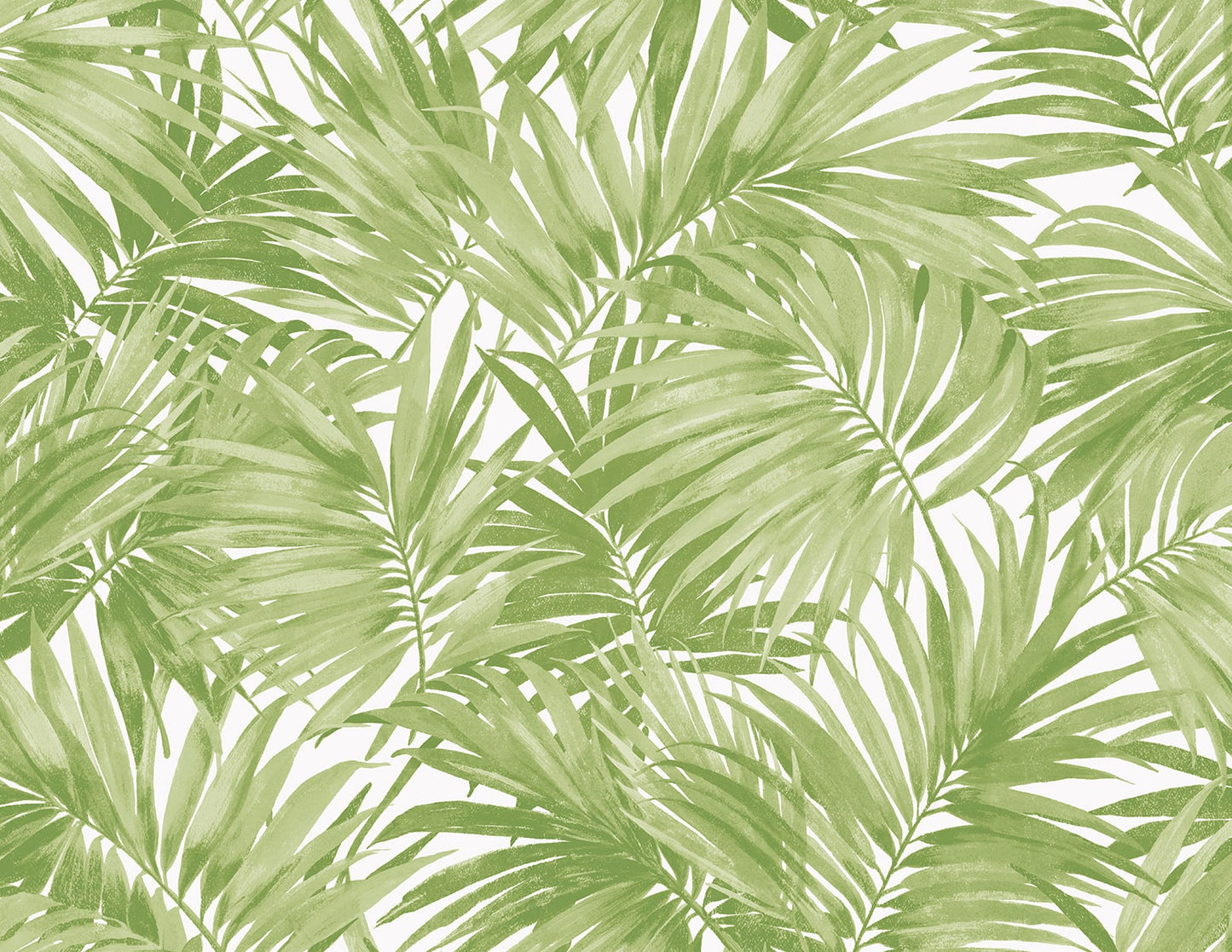 Lillian August Coastal Haven Cordelia Tossed Palms Botanical Coastal Green Matte Sidewall - LN40704