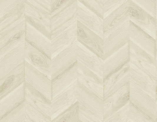 Lillian August Coastal Haven Keone Bay Chevron Wood Coastal Beige Matte Sidewall - LN40803