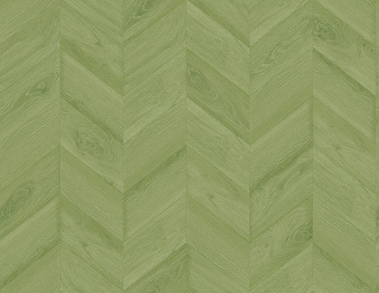 Lillian August Coastal Haven Keone Bay Chevron Wood Coastal Green Matte Sidewall - LN40804