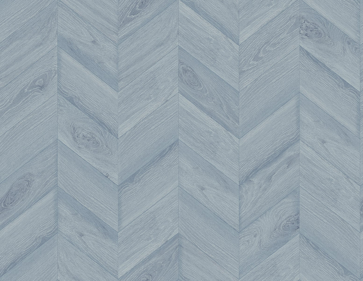 Lillian August Coastal Haven Keone Bay Chevron Wood Coastal Blue Matte Sidewall - LN40812