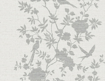 Lillian August Coastal Haven Aloha Bird Trail Toile Traditional Grey Matte  - LN41008