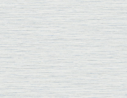 Lillian August Coastal Haven Loe Sanctuary Stria Faux Grasscloth Coastal Blue Matte  - LN41102