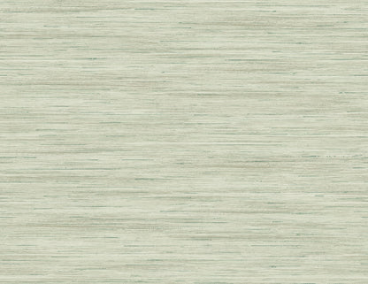 Lillian August Coastal Haven Loe Sanctuary Stria Faux Grasscloth Coastal Green Matte  - LN41104