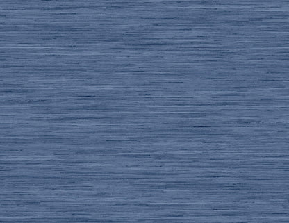 Lillian August Coastal Haven Loe Sanctuary Stria Faux Grasscloth Coastal Blue Matte  - LN41112