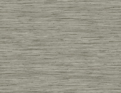 Lillian August Coastal Haven Loe Sanctuary Stria Faux Grasscloth Coastal Grey Matte  - LN41117