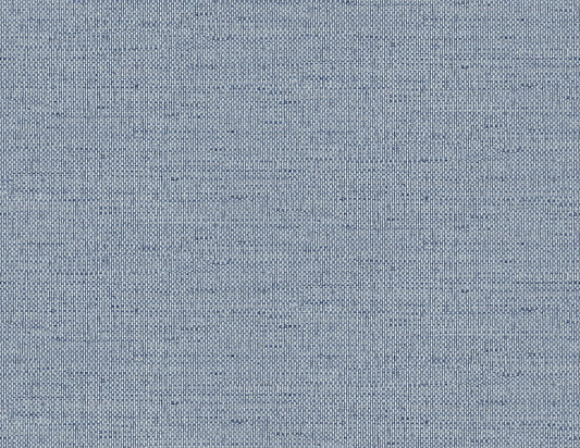 Lillian August Coastal Haven Kaya Faux Paperweave Faux Grasscloth Coastal Blue Matte Sidewall - LN41302