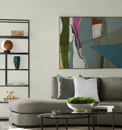 Lillian August Coastal Haven Kaya Faux Paperweave Faux Grasscloth Coastal Grey Matte  - LN41307