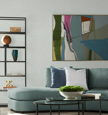 Lillian August Coastal Haven Kaya Faux Paperweave Faux Grasscloth Coastal Grey Matte  - LN41308