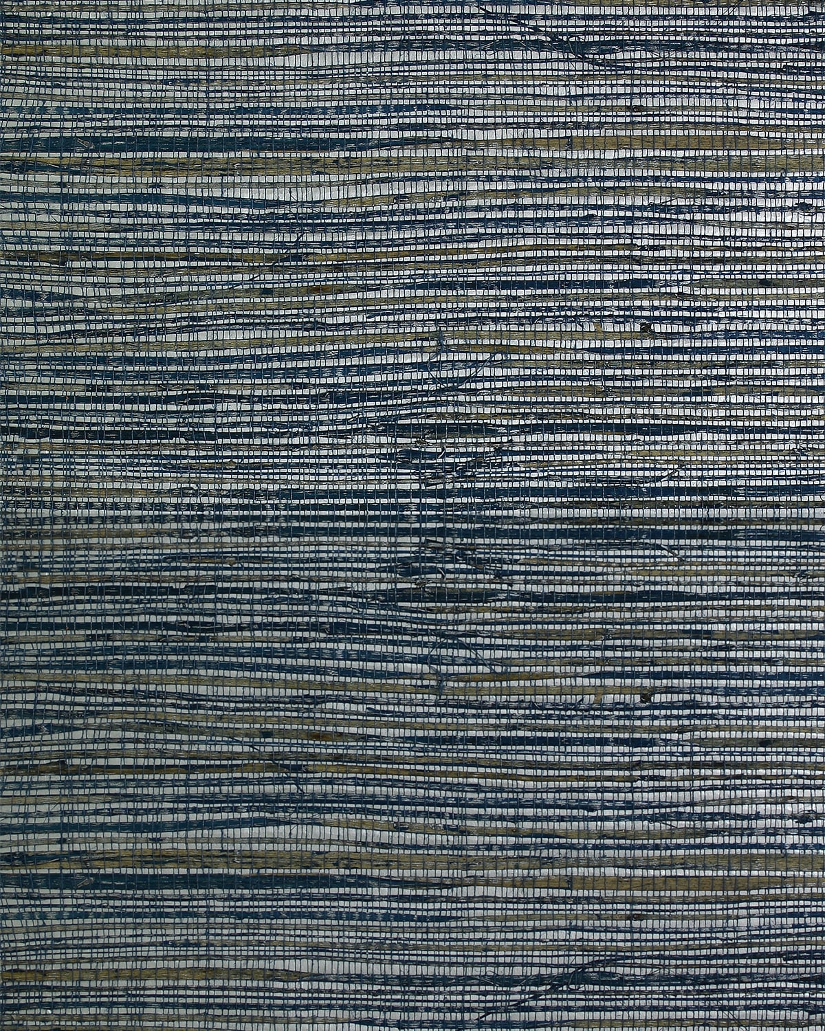 Lillian August Lillian August Natural Textured Wallcoverings 2 Raw Hemp Grasscloth Contemporary Blues Satin Sidewall - LN50000