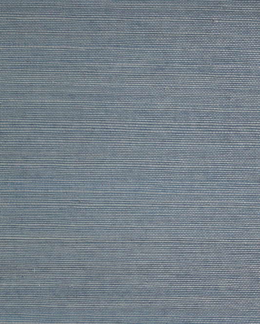 Lillian August Lillian August Natural Textured Wallcoverings 2 Sisal Grasscloth Contemporary Blues Satin Sidewall - LN50005