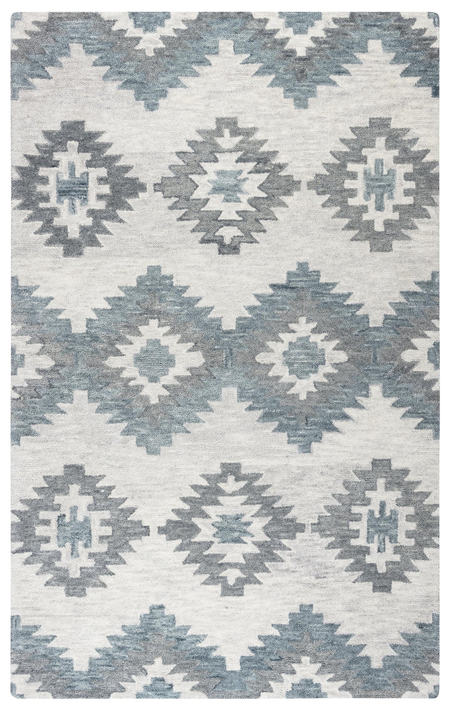 5' x 8' rug with a rustic lodge design.