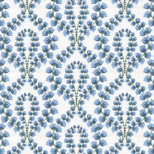 STOUT TEXTILES  MULTIPURPOSE,EMBROIDERIES TRADITIONAL, FLORAL CHAMBRAY   - LOIR-2