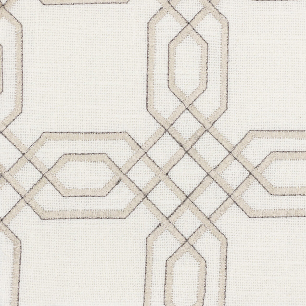 STOUT TEXTILES  DRAPERY,EMBROIDERIES TRANSITIONAL,, GEOMETRIC MUSHROOM   - LORI-1