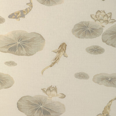 KRAVET COUTURE PRINT BOTANICAL & FLORAL IVORY,BEIGE,GREY   - LOTUSPRINT.16.0