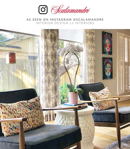 SCALAMANDRE  JAMBOREE LINEN PRINT FABRIC MAGENTA / MULTI   - LO 00025096 NEW SKU # LO50960002