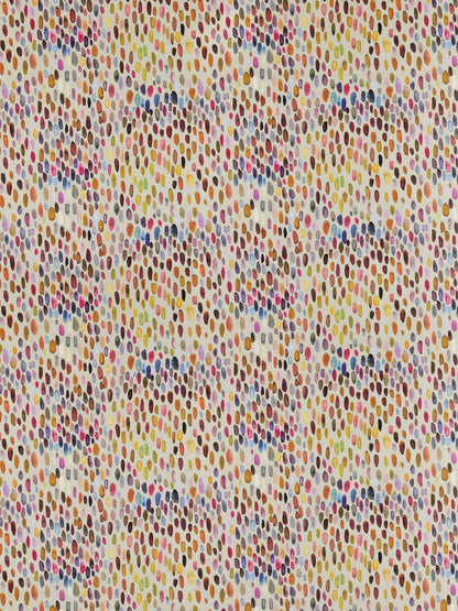 SCALAMANDRE  JAMBOREE LINEN PRINT FABRIC MAGENTA / MULTI   - LO 00025096 NEW SKU # LO50960002