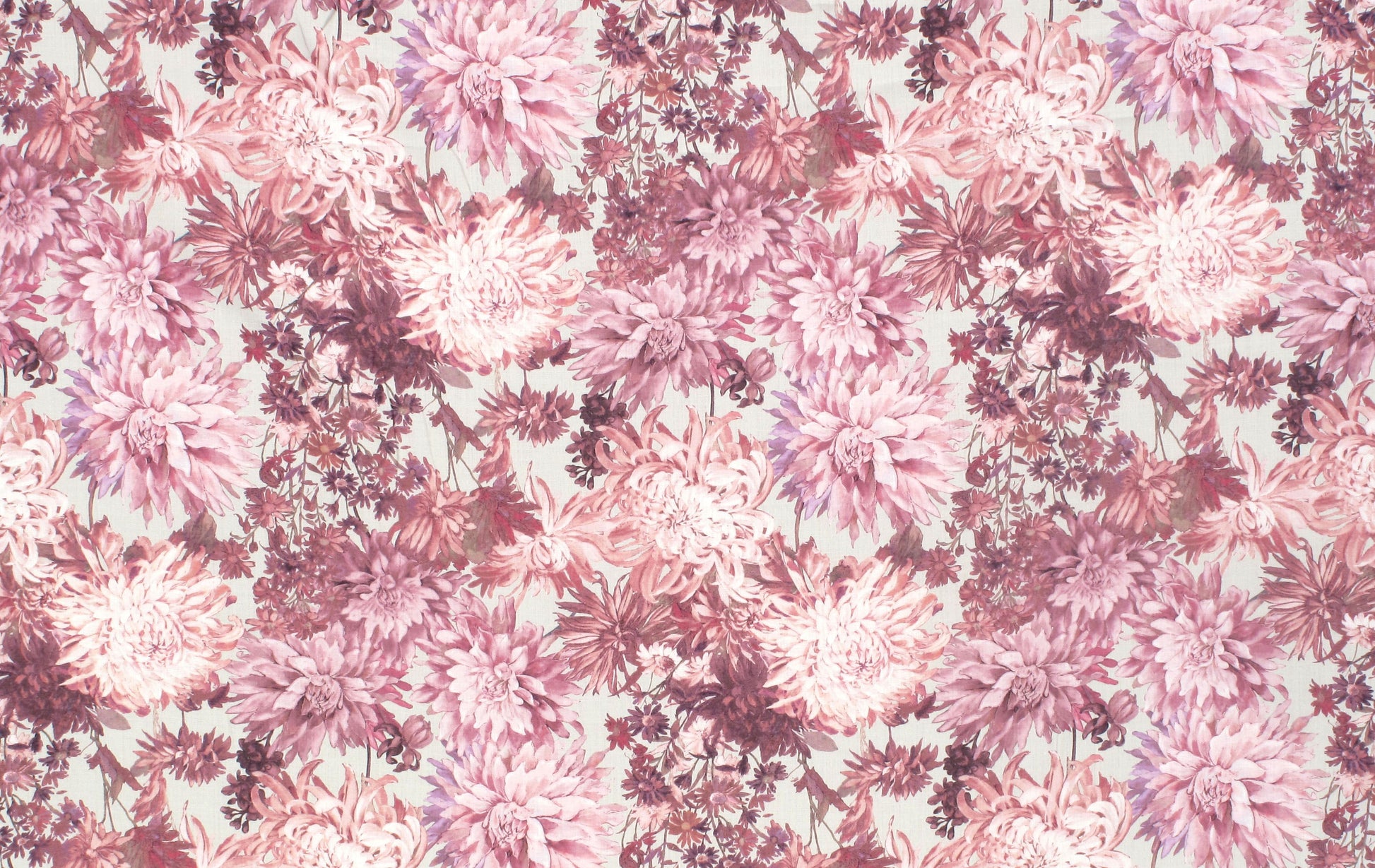 SCALAMANDRE  GREY'S FLOWER GARDEN FABRIC PINKS   - LO 00028037