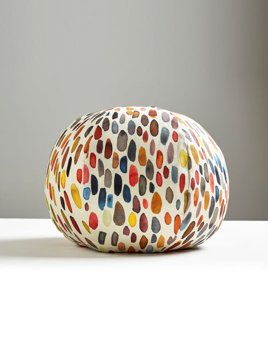 SCALAMANDRE PILLOWS   ABSTRACT 
DOTS / CIRCLES 
GRAPHIC ROUND    - LO 0003SJAMBPILL NEW SKU # LOSJAMBPILL0003