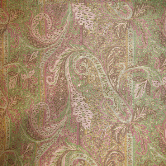 SCALAMANDRE OUTLET  FABRIC SACHIN  FABRIC PINK, GREEN   - LU 00012015 NEW SKU # LU20150001