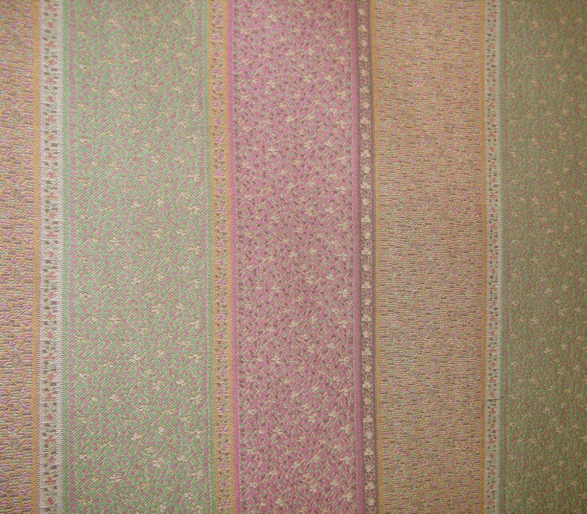 SCALAMANDRE OUTLET  FABRIC BABI  FABRIC PINK, GREEN   - LU 00012016