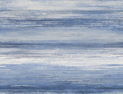 Seabrook Designs Living with Art Sunset Stripes Stripe Contemporary Blue Matte  - LW50402