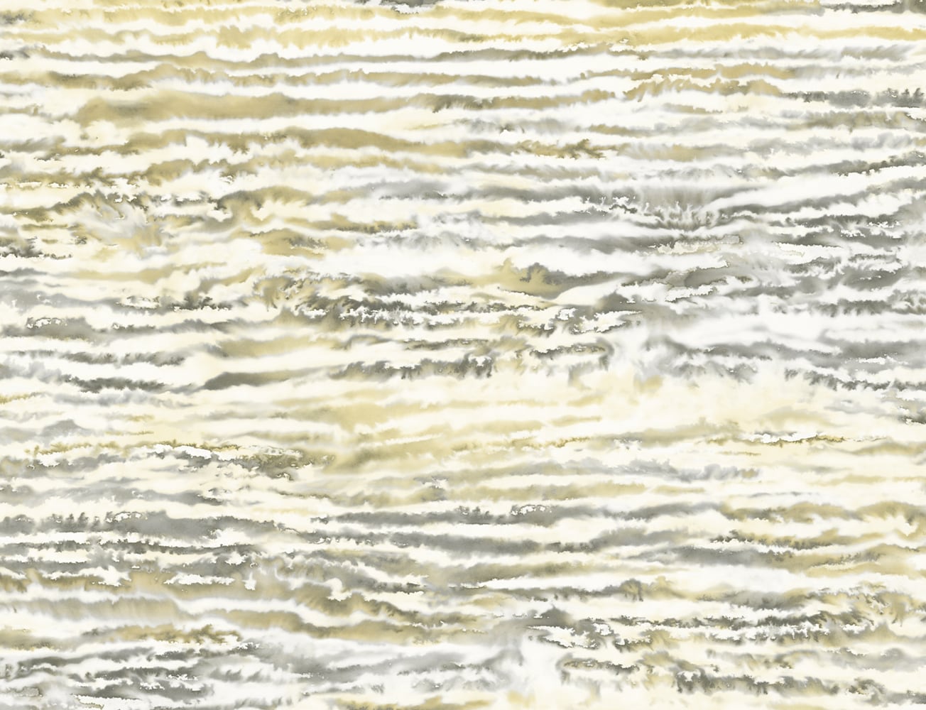 Seabrook Designs Living with Art Watercolor Waves Abstract Contemporary Gold Matte Sidewall - LW50507