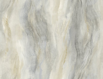 Seabrook Designs Living with Art Smoke Texture Embossed Vinyl Embossed Vinyl Contemporary Grey Matte  - LW50908