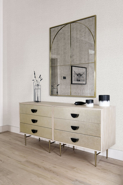 Seabrook Designs Living with Art Faux Wool Weave Faux Contemporary Blue Matte  - LW51002