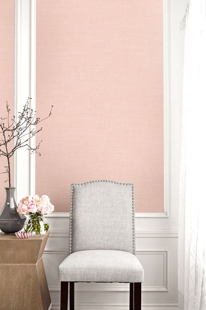 Seabrook Designs Living with Art Hopsack Embossed Vinyl Embossed Vinyl Contemporary Pink Matte  - LW51101
