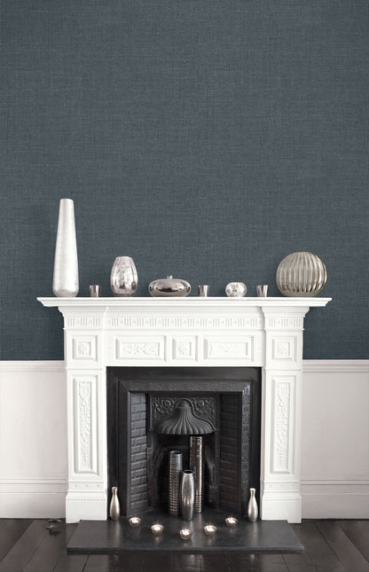 Seabrook Designs Living with Art Hopsack Embossed Vinyl Embossed Vinyl Contemporary Grey Matte  - LW51120