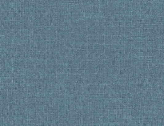 Seabrook Designs Living with Art Hopsack Embossed Vinyl Embossed Vinyl Contemporary Teal Matte Sidewall - LW51124