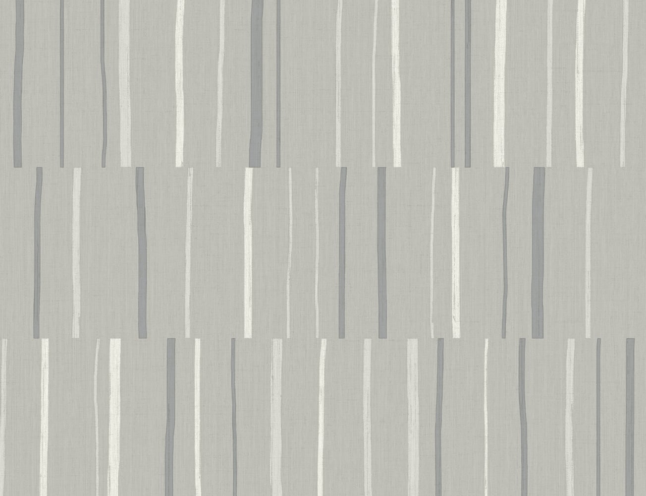 Seabrook Designs Living with Art Block Lines Geometric Contemporary Grey Metallic Sidewall - LW51208