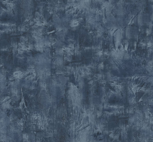 Seabrook Designs Living with Art Rustic Stucco Faux Faux Contemporary Blue Matte Sidewall - LW51702