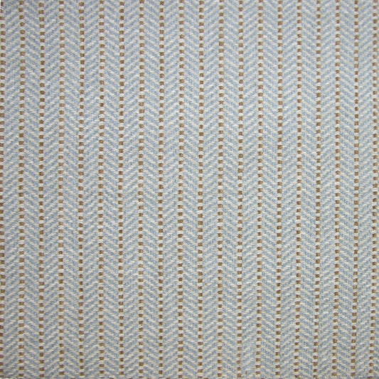 SCALAMANDRE OUTLET  FABRIC CADOGAN STRIPE  FABRIC BLUE, TAN   - LW 00012945