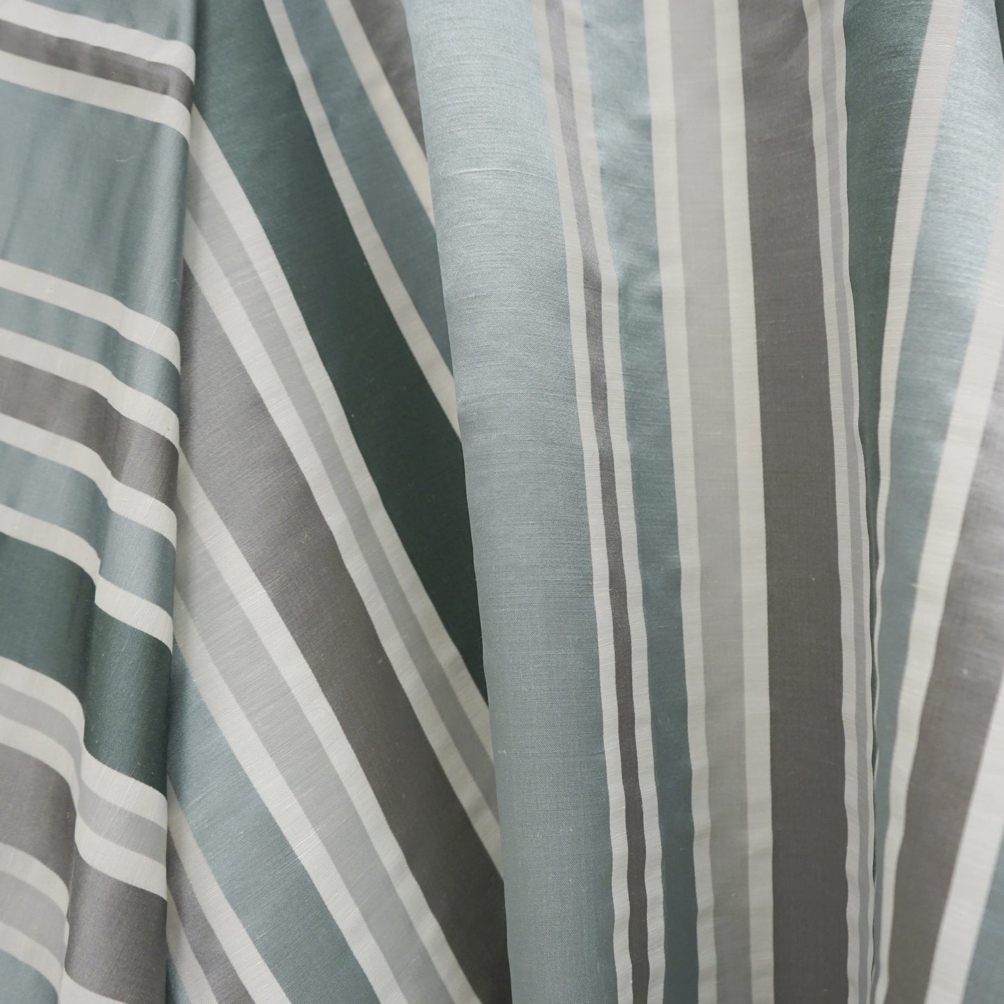 JF Fabrics JF Studio LYRA 96 Fabric Traditional,Transitional,Contemporary,Stripe Blue,Grey,Silver  Silk - 7631296 SJ101
